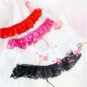 Lace Briefs With Pearls Rice